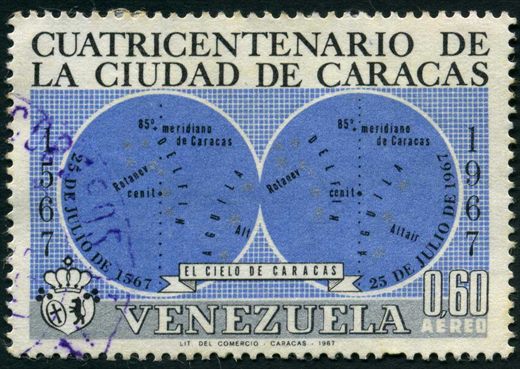 Venezuela - 1967 - Cuatricentenario de Caracas - El Cielo de Caracas - 0.60Bs