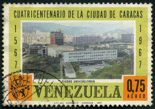 Venezuela - 1967 - Cuatricentenario de Caracas - Ciudad Universitaria - 0.75Bs