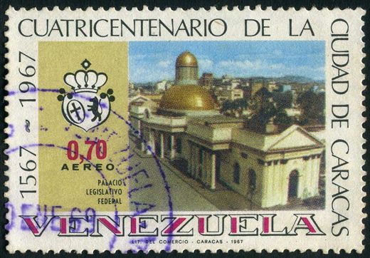 Venezuela - 1967 - Cuatricentenario de Caracas - Palacio Legislativo Federal - 0.70Bs
