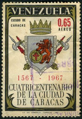 Venezuela - 1967 - Cuatricentenario de Caracas - Escudo de Caracas - 0.65Bs