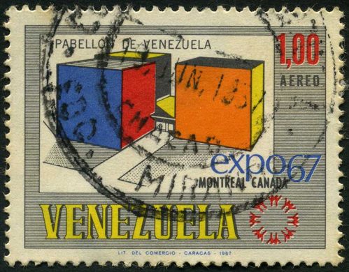 Venezuela - 1967 - Expo 67 Montreal - Pabellon de Venezuela - Aereo - 1Bs