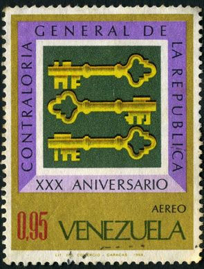 Venezuela - 1968 - Contraloria General de la Republica - 0.95Bs
