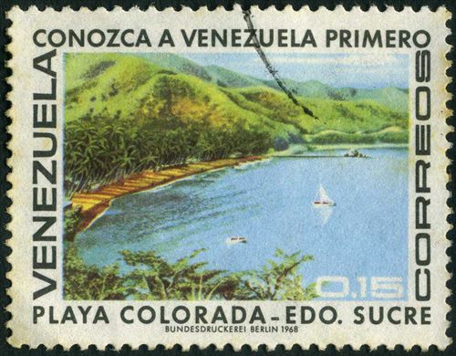 Venezuela - 1968 - Conozca a Venezuela Primero - Playa Colorada Sucre - 0.15Bs