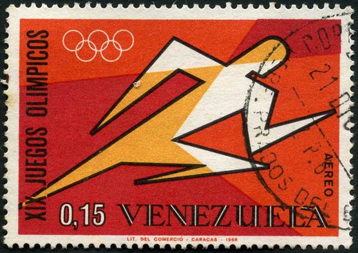 Venezuela - 1968 - XIX Juegos Olimpicos Mexico - Atletismo - 0.15Bs