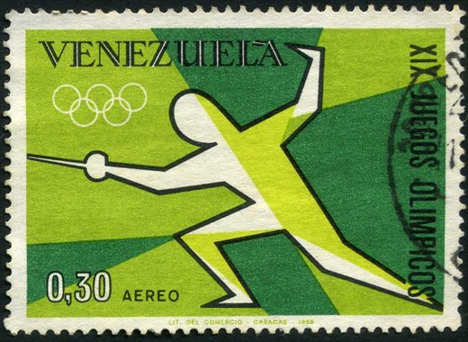 Venezuela - 1968 - XIX Juegos Olimpicos Mexico - Esgrima - 0.30Bs