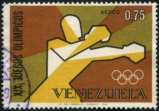 Venezuela - 1968 - XIX Juegos Olimpicos Mexico - Salto - 0.75Bs