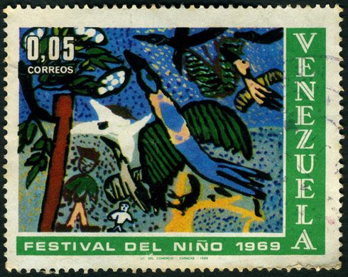 Venezuela - 1969 - Festival del Nino - Desenho Infantil - 0.05Bs