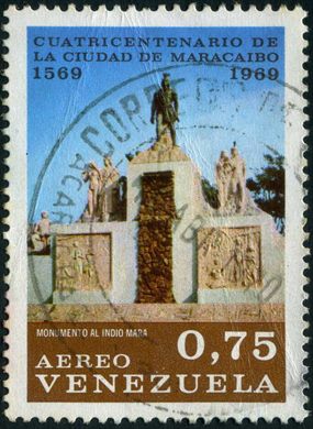 Venezuela - 1969 - Cuatricentenario Maracaibo - Monumento Indio Mara - 0.75Bs Aereo