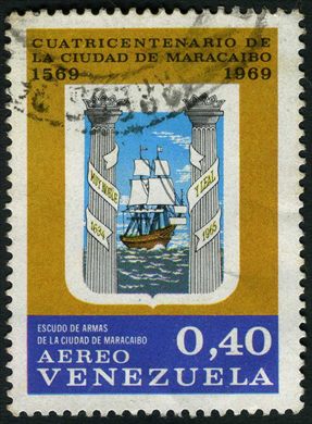 Venezuela - 1969 - Cuatricentenario Maracaibo - Escudo de Armas - 0.40Bs Aereo
