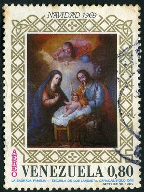 Venezuela - 1969 - Natal La Sagrada Familia Escuela de los Landaeta Aereo - 0.80Bs