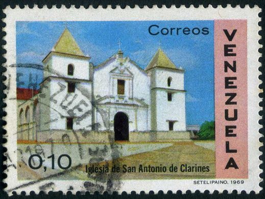 Venezuela - 1970 - Arquitectura Colonial Iglesia San Antonio de Clarines - 0.10Bs