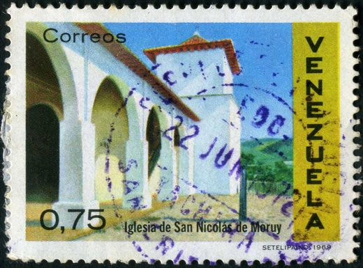 Venezuela - 1970 - Arquitectura Colonial Iglesia San Nicolas de Moruy - 0.75Bs