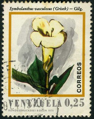 Venezuela - 1970 - Flora - Symbolanthus vasculosus - 0.25Bs
