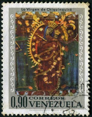 Venezuela - 1970 - Imagenes Religiosas Virgen de Chiquinquira - 0.90Bs