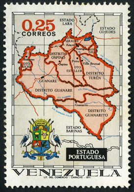 Venezuela - 1971 - Estados de Venezuela - Estado Portuguesa - 0.25Bs