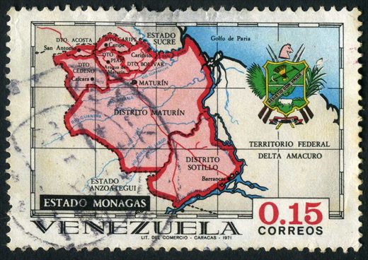 Venezuela - 1971 - Estados de Venezuela - Estado Monagas - 0.15Bs