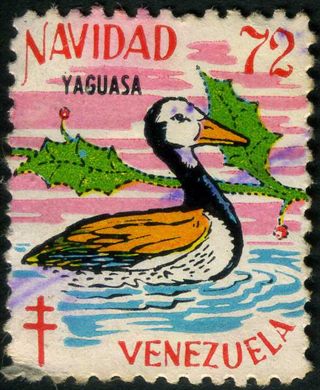 Venezuela - 1971 - Natal Vitral Virgem com Menino - 0.25Bs