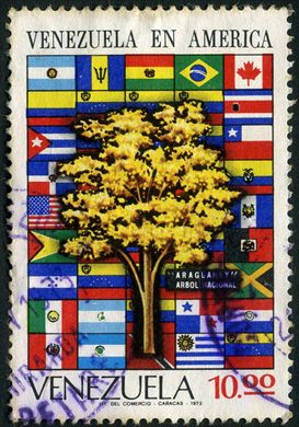 Venezuela - 1972 - Venezuela en America - Araguaney Arbol Nacional - 10Bs