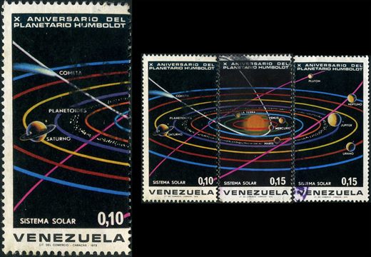 Venezuela - 1973 - Planetario Humboldt - Sistema Solar 1-Saturno Cometa Planetoides - 0.10Bs