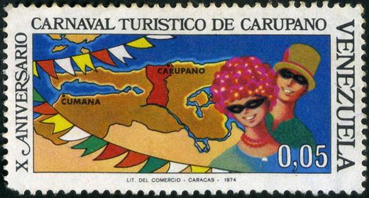 Venezuela - 1974 - Carnaval Turistico de Carupano - 0.05Bs