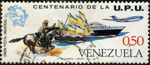 Venezuela - 1974 - Centenario UPU - 0.50Bs