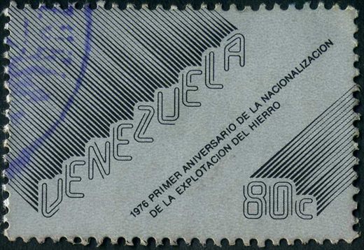 Venezuela - 1976 - Nacionalizacion de la Explotacion del Hierro - 0.80Bs