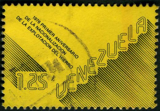 Venezuela - 1976 - Nacionalizacion de la Explotacion del Hierro - 1.25Bs