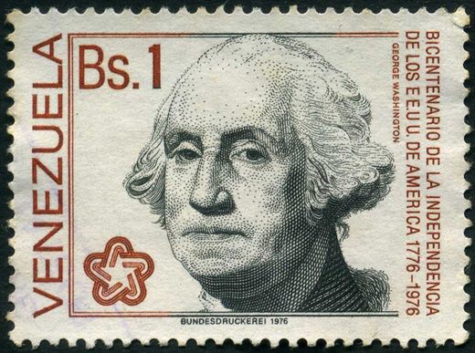 Venezuela - 1976 - Bicentenario Independencia EUA George Washington - 1Bs