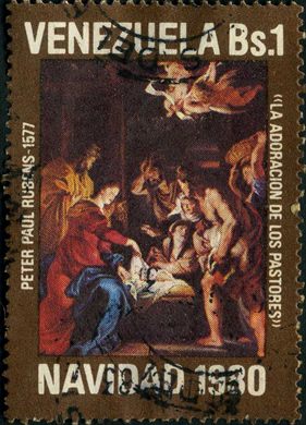 Venezuela - 1980 - Navidad Adoracion de los Pastores Rubens - 1Bs
