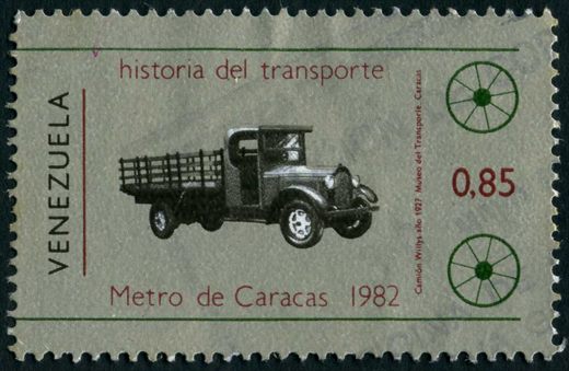 Venezuela - 1982 - Historia del Transporte Metro de Caracas - Camion Willys 1927 - 0.85Bs
