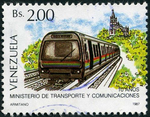 Venezuela - 1987 - 10 Anos Ministerio de Transporte y Comunicaciones - Metro de Caracas - 2Bs