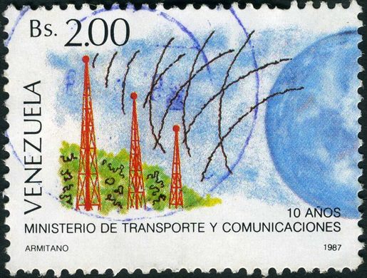 Venezuela - 1987 - 10 Anos Ministerio de Transporte y Comunicaciones - Telecomunicaciones - 2Bs
