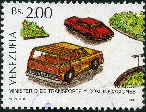 Venezuela - 1987 - 10 Anos Ministerio de Transporte y Comunicaciones - Transporte Terrestre - 2Bs