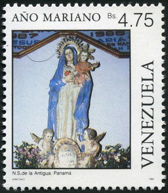 Venezuela - 1988 - Ano Mariano - NS de la Antigua Panama - 4.75Bs