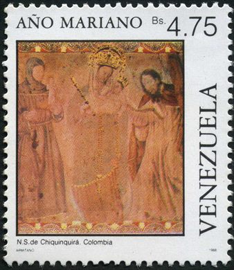 Venezuela - 1988 - Ano Mariano - NS Chiquinquira Colombia - 4.75Bs