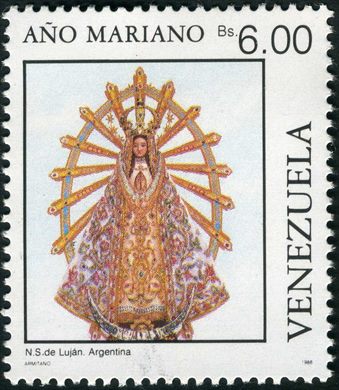 Venezuela - 1988 - Ano Mariano - NS Lujan Argentina - 6Bs
