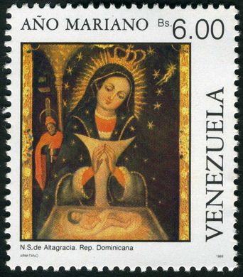 Venezuela - 1988 - Ano Mariano - NS Altagracia Republica Dominicana - 6Bs