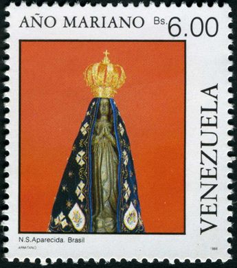 Venezuela - 1988 - Ano Mariano - NS Aparecida Brasil - 6Bs