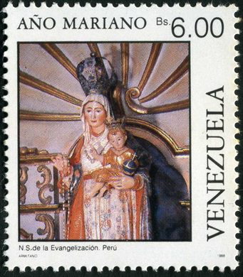 Venezuela - 1988 - Ano Mariano - NS Evangelizacion Peru - 6Bs