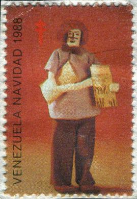 Venezuela - 1988 - Natal - Tito Salas Fragmento - 15Bs