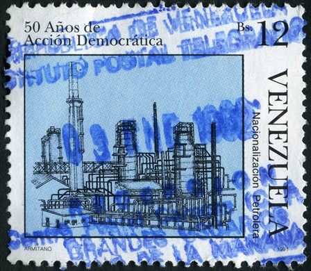 Venezuela - 1991 - Accion Democratica - Nacionalizacion Petrolera - 12Bs
