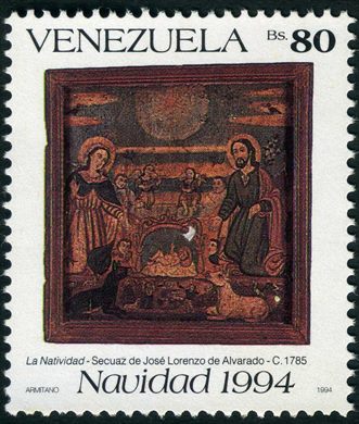 Venezuela - 1994 - Natal - La Natividad Jose Lorenzo de Alvarado - 80Bs