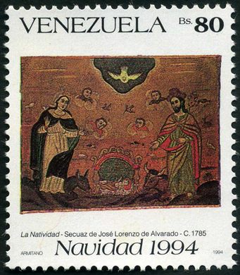 Venezuela - 1994 - Natal - La Natividad Espirito Santo - 80Bs