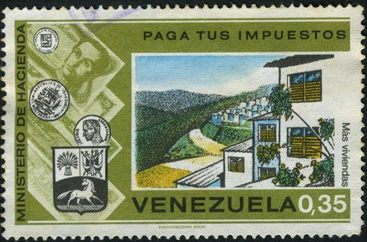 Venezuela - Sem Data - Ministerio de Hacienda Paga tus Impuestos - Mas Viviendas - 0.35Bs