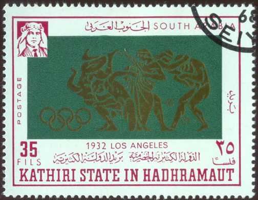 Aden Kathiri de Seiyun (Protetorado Britanico) - 1967 - Historia Jogos Olimpicos - Los Angeles 1932 - 35F