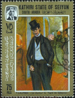Aden Kathiri de Seiyun (Protetorado Britanico) - 1967 - Pinturas Toulouse-Lautrec Tapie de Celeyran - 75Fils