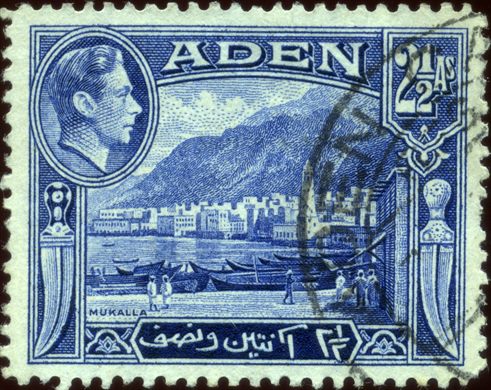 Aden - 1939 - KGVI Mukalla - 2.5A