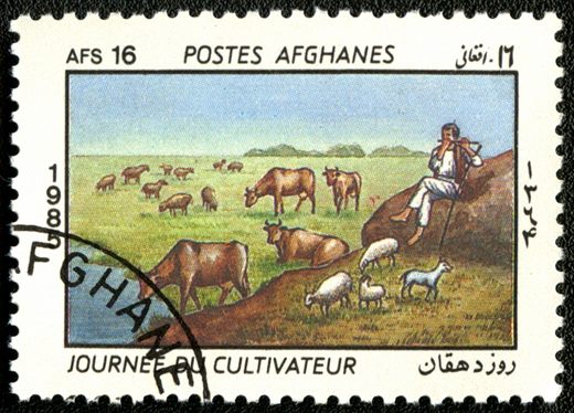 Afeganistao - 1985 - Dia do Agricultor - 16AFS