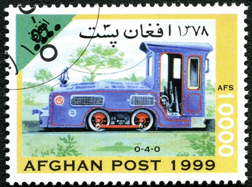 Afeganistao - 1999 - Locomotivas - 10000Af