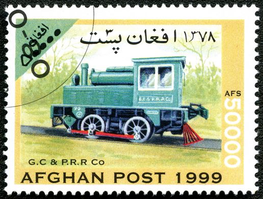 Afeganistao - 1999 - Locomotivas - 50000Af